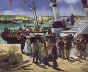 Salida del barco de Folkstone
